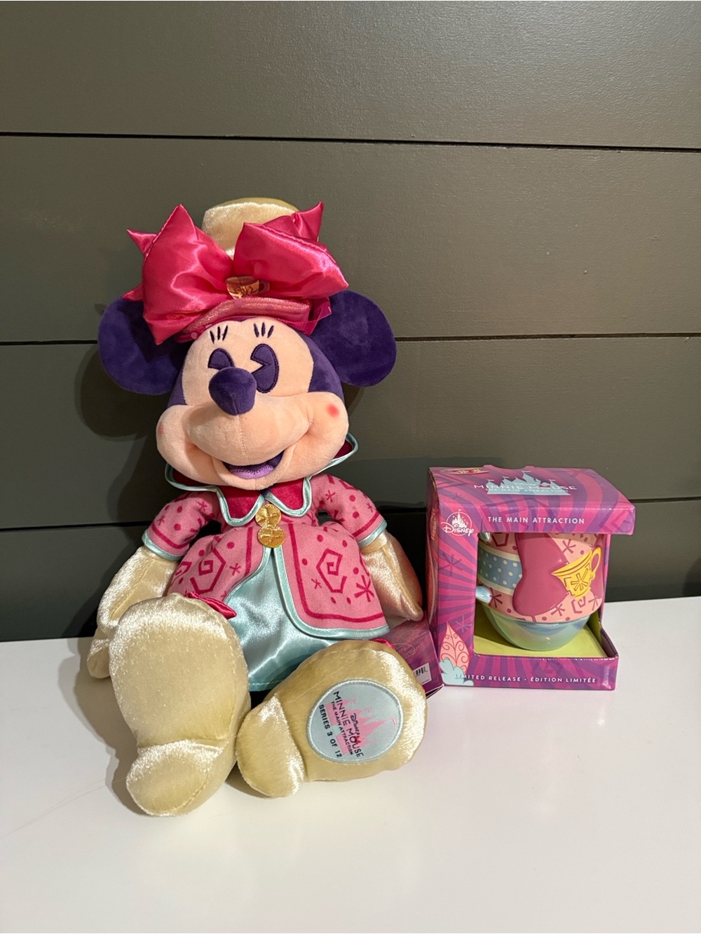Disney The Main Attraction Limited Release Mad Tea Party plush & mug.